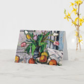 Tulpen in een blauwe vaas | George Leslie Hunter Kaart (Gele Bloem)