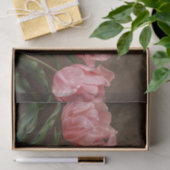 Tulpen in een delicate roze botanische decoupage tissuepapier (Geschenk)