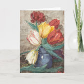 Tulpen in een vaas  kaart (Voorkant)