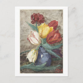 Tulpen in een vaas ( Sientje Mesdag-van Houten. Briefkaart