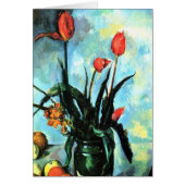 Tulpen in een Vase door Paul Cezanne,  kunst (Voorkant)