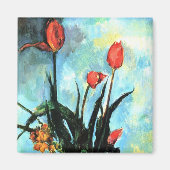 Tulpen in een Vase door Paul Cezanne,  kunst Magneet (Voorkant)