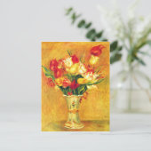 Tulpen in een Vase door Pierre Renoir Briefkaart (Staand voorkant)