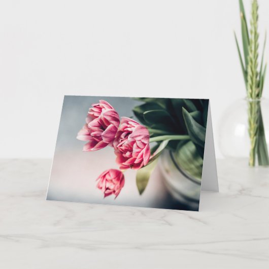 Tulpen in een Vase Kaart (Voorkant)