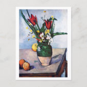 Tulpen in een Vase Paul Cezanne Briefkaart (Voorkant)