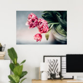 Tulpen in een Vase Poster (Thuiskantoor)