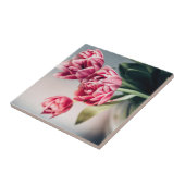 Tulpen in een Vase Tegeltje (Zijkant)
