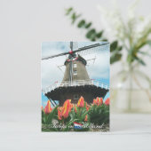 Tulpen in het Briefkaart Holland (Staand voorkant)