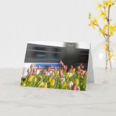 Tulpen in het stadsverstand kaart (Gele Bloem)