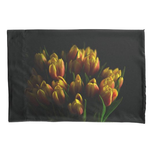 Tulpen in het ventilatorbundel kussensloop (Voorkant)