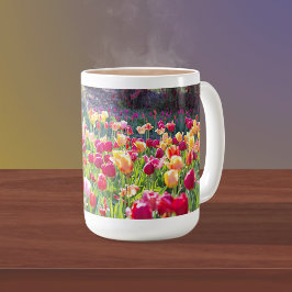 Tulpen in het voorjaar koffiemok