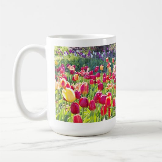 Tulpen in het voorjaar koffiemok (Links)