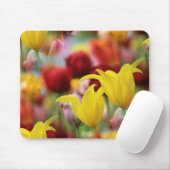 Tulpen in het voorjaar muismat (Met muis)