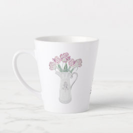 Tulpen in Keramische Kan Latte Mok