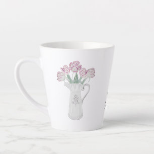 Tulpen in Keramische Kan Latte Mok
