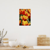 Tulpen in Keukenhof Gardens, Holland. Poster (Keuken)