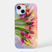 Tulpen in mooie volle kleur iPhone 15 case (Achterkant)