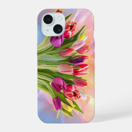 Tulpen in mooie volle kleur iPhone 15 case