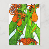 Tulpen in oranje Briefkaart (Voorkant)