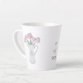 Tulpen in Pitcher Ceramic Latte Mok (Linkerhoek)