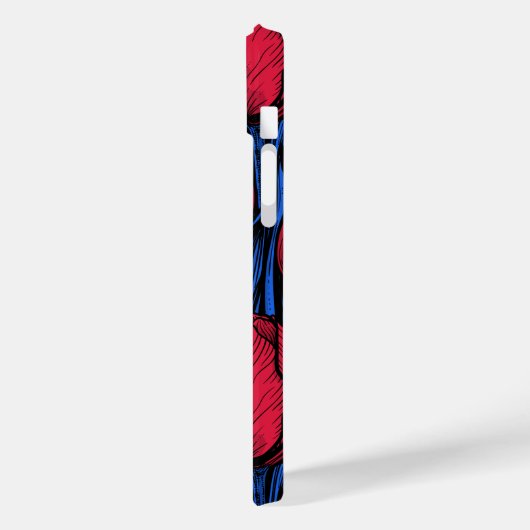 Tulpen in rood en blauw Case-Mate iPhone case (Achterkant / Links)
