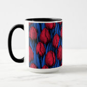 Tulpen in rood en blauw mok (Links)