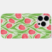 Tulpen in rood en groen Case-Mate iPhone case (Achterkant (horizontaal))
