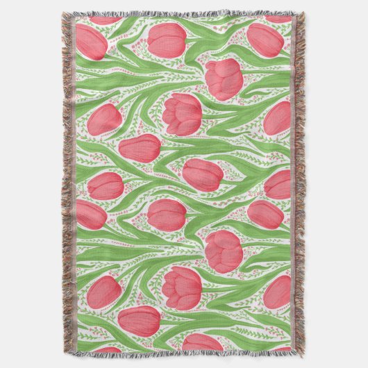 Tulpen in rood en groen deken (Voorkant Verticaal)