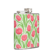 Tulpen in rood en groen heupfles (Rechts)