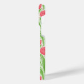 Tulpen in rood en groen iPhone hoesje (Linkerkant)