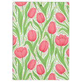 Tulpen in rood en groen klembord (Achterkant)
