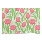 Tulpen in rood en groen kussensloop (Voorkant-Rechts)