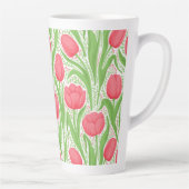 Tulpen in rood en groen latte mok (Rechts)