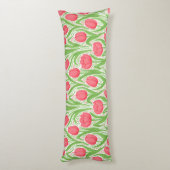 Tulpen in rood en groen lichaamskussen (Achterkant (Verticaal))