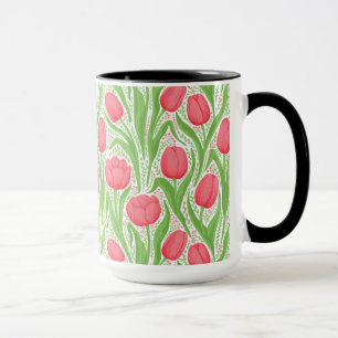 Tulpen in rood en groen mok