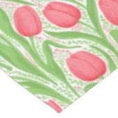 Tulpen in rood en groen tafelkleed (Gekanteld)