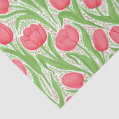 Tulpen in rood en groen tissuepapier (Detail)