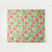 Tulpen in rood en groen wandkleed (Voorkant (horizontaal))