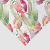 Tulpen in Springtime-Waterverf Tissuepapier (Detail)