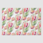 Tulpen in Springtime-Waterverf Tissuepapier (Voorkant)