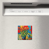 Tulpen in vaas magneet (Insitu (Vaatwasser))