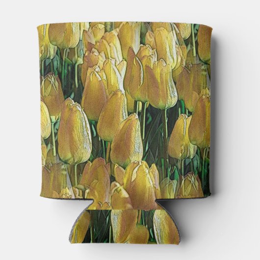 Tulpen in zongeel blikjeskoeler (Achterkant)