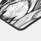 Tulpen in zwart-wit bureaumat (Hoek)