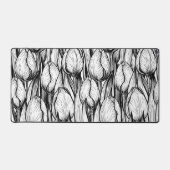 Tulpen in zwart-wit bureaumat (Voorkant)