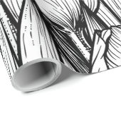 Tulpen in zwart-wit cadeaupapier (Rol Hoek)