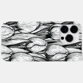 Tulpen in zwart-wit Case-Mate iPhone case (Achterkant (horizontaal))