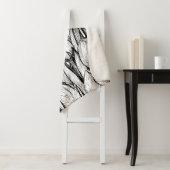 Tulpen in zwart-wit sherpa deken (In situ)