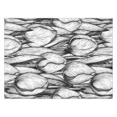 Tulpen in zwart-wit tafelkleed (Voorkant (Horizontaal))