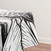 Tulpen in zwart-wit tafelkleed (Voorbeeld)