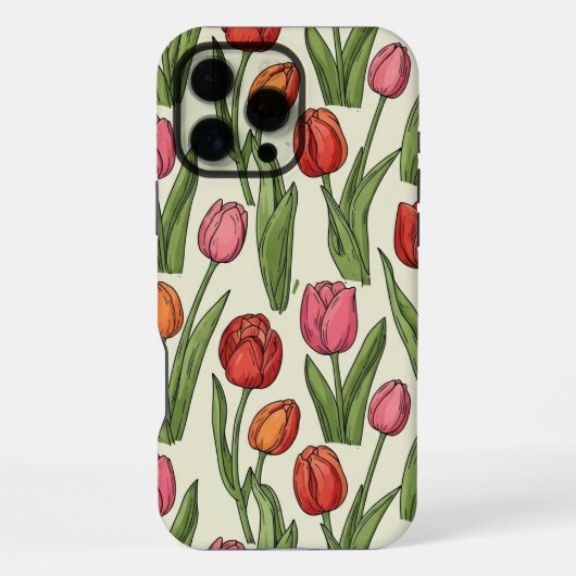 Tulpen iPhone case Hoesje (Achterkant)